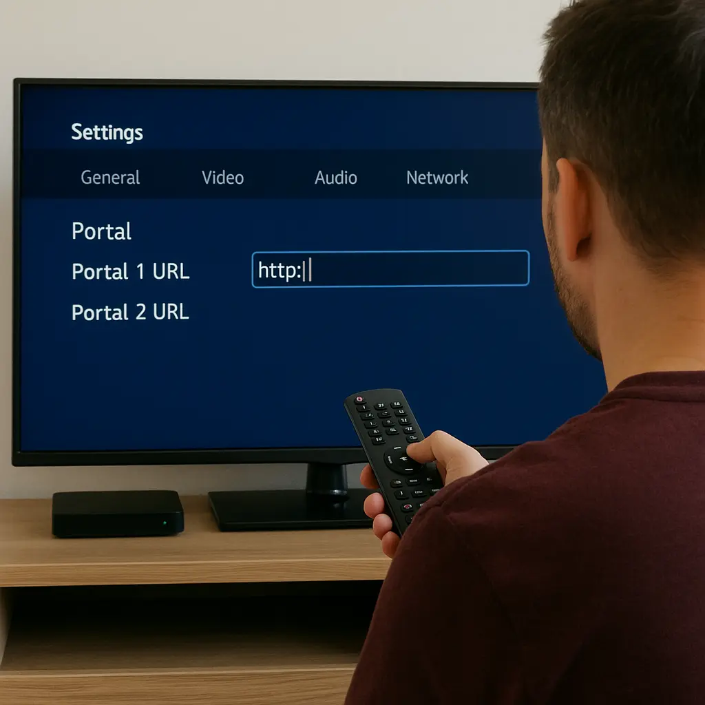 Change URL on IPTV Box