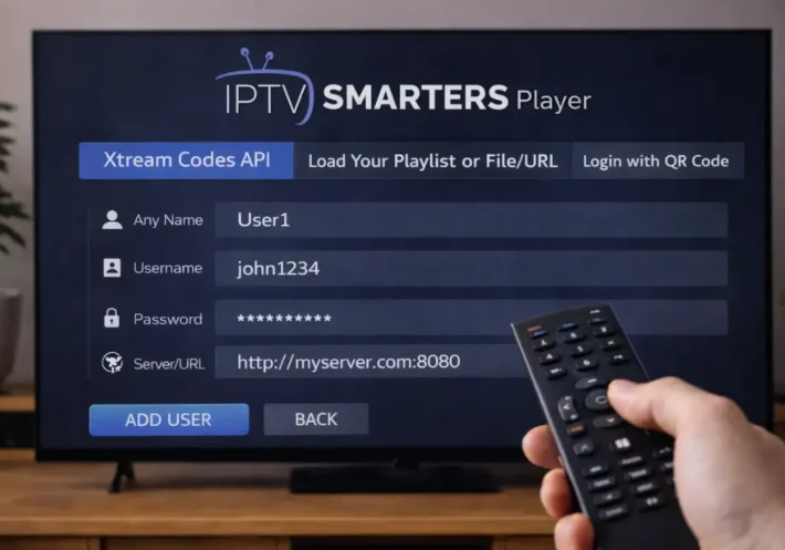 login to iptv smarters player