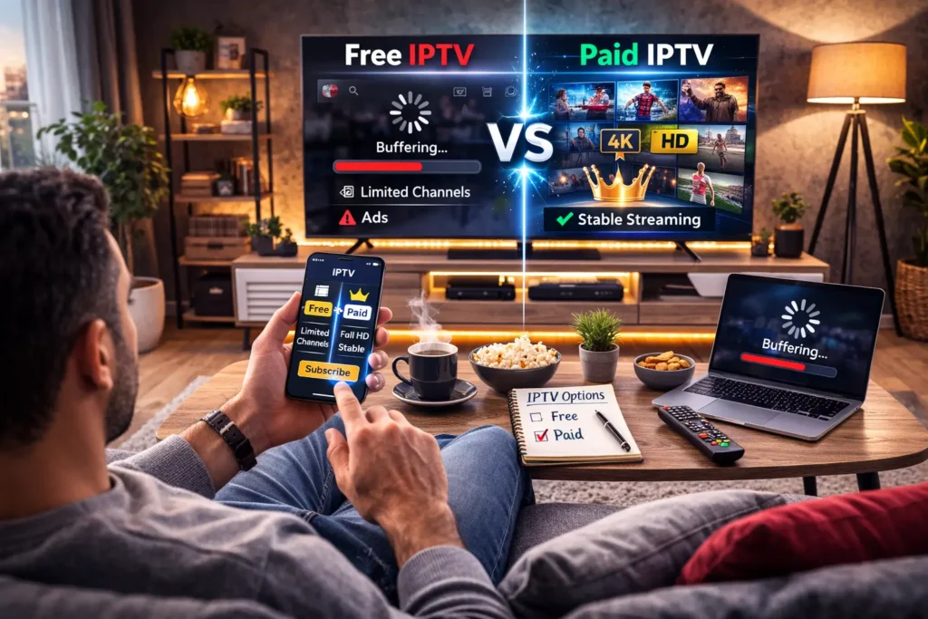 free iptv and paid iptv