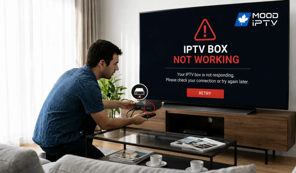 how to fix iptv box not working