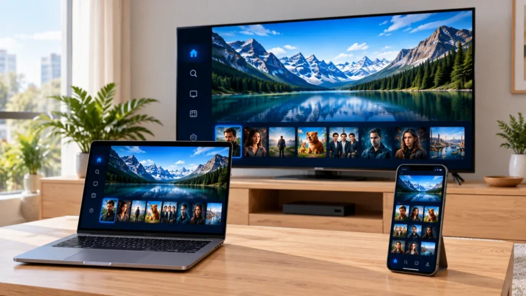 IPTV Canada on a television, laptop and smartphone